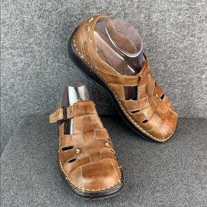 Eurostep Jackson Brown Leather Fisherman Sandals 9M